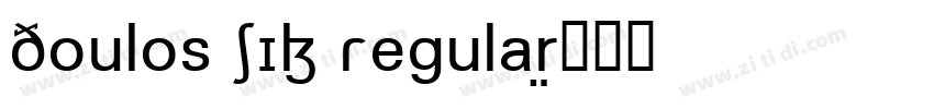 Doulos SIL Regular字体转换